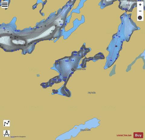 McEdwards Lake depth contour Map - i-Boating App