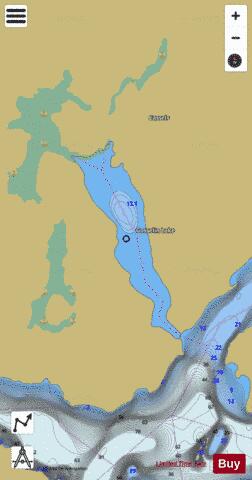 Gosselin Lake depth contour Map - i-Boating App