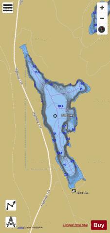 Bell Lake Mcdougall depth contour Map - i-Boating App