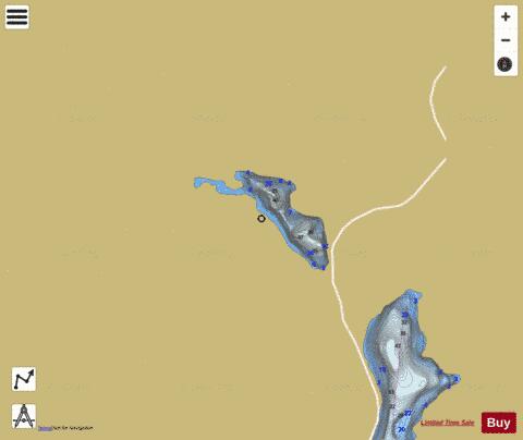 Bill Lake Beaver Dam depth contour Map - i-Boating App