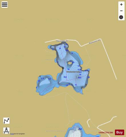 Blackwater Lake depth contour Map - i-Boating App