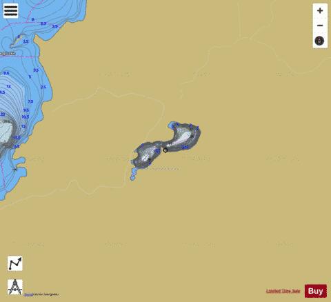 Blue Lake Ballantyne depth contour Map - i-Boating App