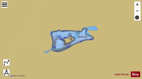 Bojack Lake depth contour Map - i-Boating App