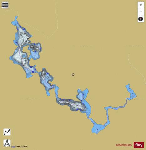 Cachege Lake depth contour Map - i-Boating App