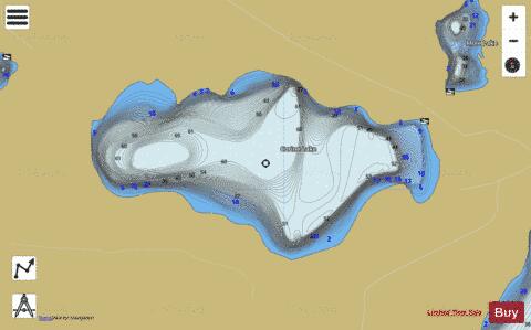 Corine Lake depth contour Map - i-Boating App
