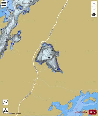 Cronk Lake depth contour Map - i-Boating App