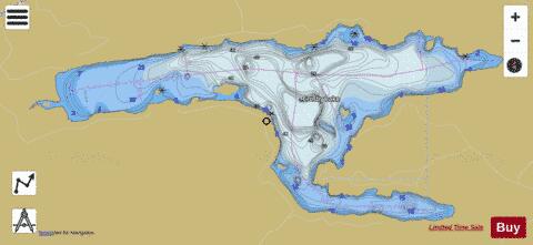 Crosby Lake depth contour Map - i-Boating App