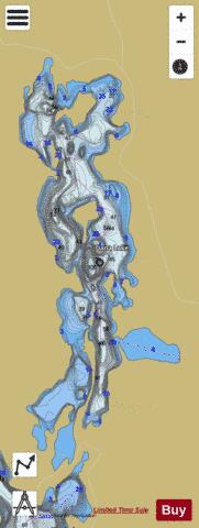 Dana Lake depth contour Map - i-Boating App