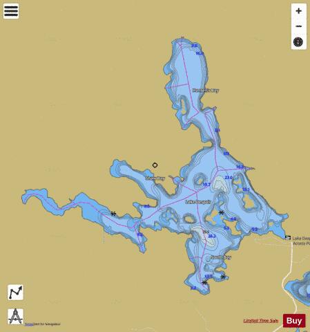 Lake Despair depth contour Map - i-Boating App