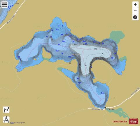 Echo Lake depth contour Map - i-Boating App
