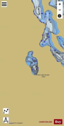 Eno Lake, Freele depth contour Map - i-Boating App