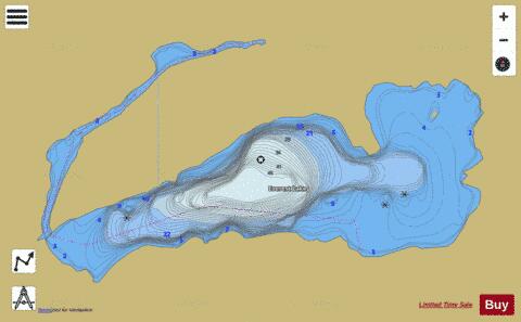 Everest Lake depth contour Map - i-Boating App