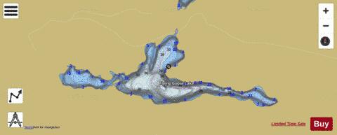 Flying Goose Lake depth contour Map - i-Boating App