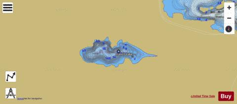 Francis Lake A depth contour Map - i-Boating App