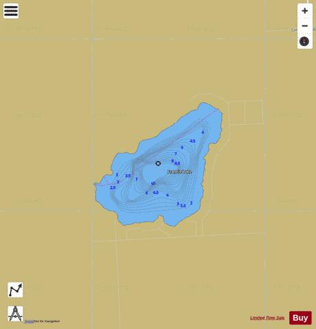 Francis Lake depth contour Map - i-Boating App
