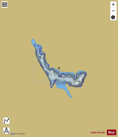 Frying Pan Lake depth contour Map - i-Boating App