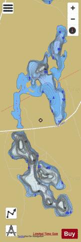 Gillies Lake depth contour Map - i-Boating App