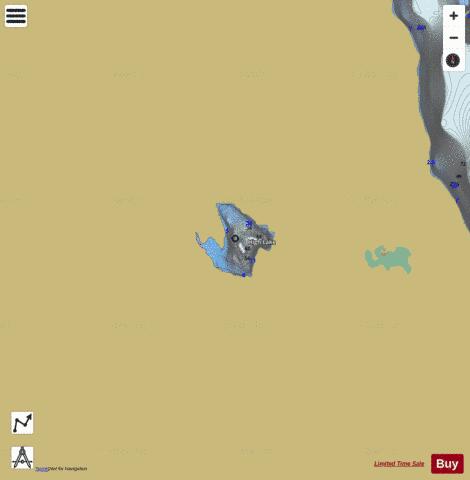 High Lake depth contour Map - i-Boating App