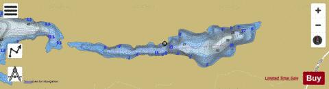 Hobobunk Or Belle Lake depth contour Map - i-Boating App