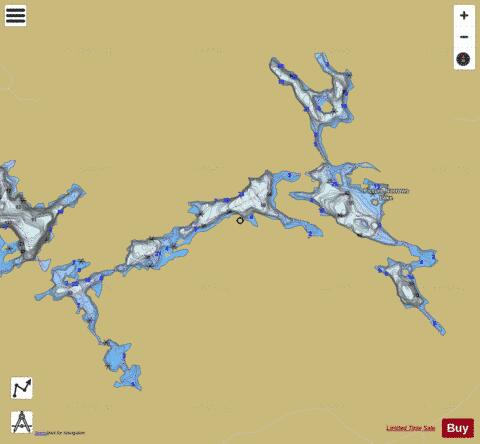 Lake Cleftrock depth contour Map - i-Boating App