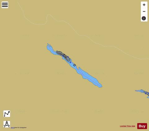 Lake No 19 Roadhouse depth contour Map - i-Boating App