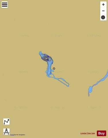 Lake No 1, Hoffman depth contour Map - i-Boating App