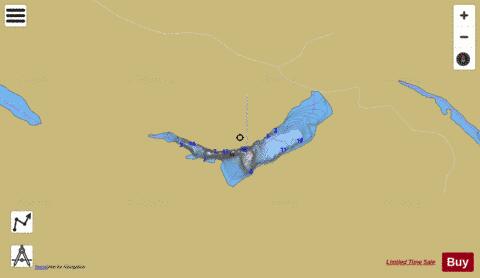 Lake No 20 Roadhouse depth contour Map - i-Boating App