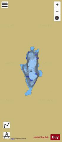 Lake No 27 Yarrow depth contour Map - i-Boating App