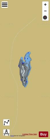 Lake No 3 Cochrane depth contour Map - i-Boating App