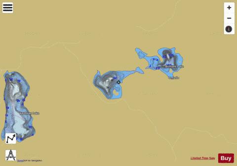 Lake No 9 Jarvis depth contour Map - i-Boating App