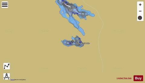 Little Birch Lake depth contour Map - i-Boating App