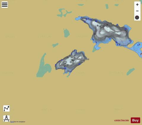 Little Margaret Lake depth contour Map - i-Boating App