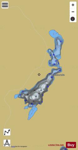 Loxton Lake depth contour Map - i-Boating App