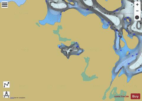 Malloch Lake depth contour Map - i-Boating App