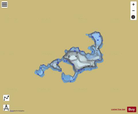 Mclander Lake depth contour Map - i-Boating App