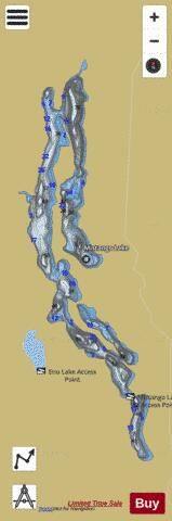 Mistango Lake depth contour Map - i-Boating App