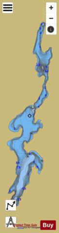 Moffat Lake depth contour Map - i-Boating App