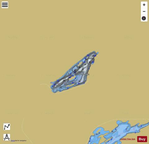 Parks Lake depth contour Map - i-Boating App