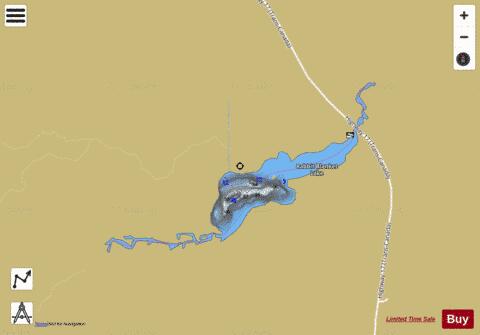 Rabbit Blanket Lake depth contour Map - i-Boating App