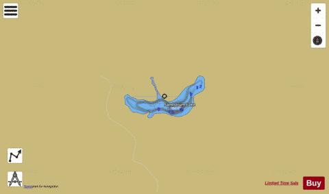 Sandstrum Lake depth contour Map - i-Boating App