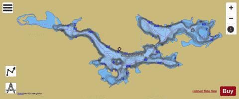 Serpentine Lake depth contour Map - i-Boating App