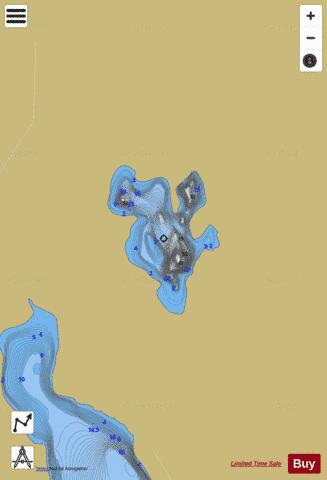 Star Lake Alexandra depth contour Map - i-Boating App