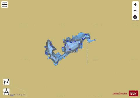 Supple Lake depth contour Map - i-Boating App