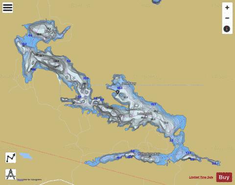 Talon Lake depth contour Map - i-Boating App