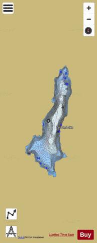 Tartan Lake depth contour Map - i-Boating App