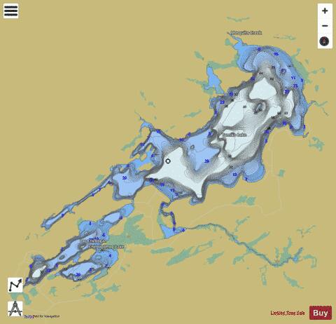 Tomico depth contour Map - i-Boating App