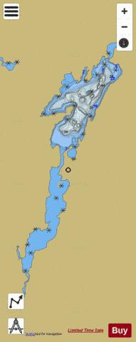 Trapnarrows Lake depth contour Map - i-Boating App