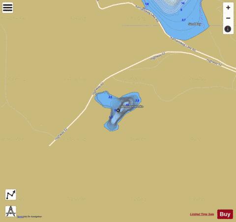 Whiteduck Lake depth contour Map - i-Boating App