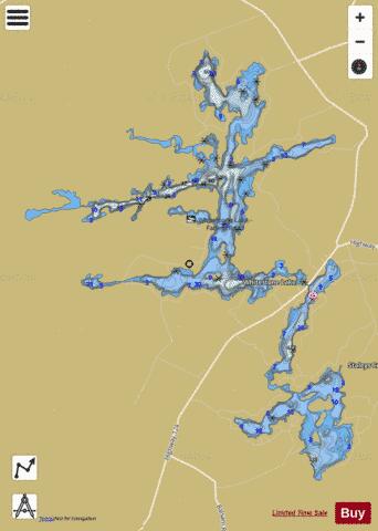 Whitestone Lake depth contour Map - i-Boating App