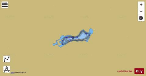 Wicklow Lake depth contour Map - i-Boating App